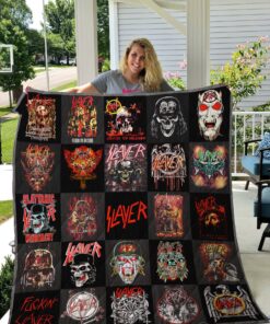 Buy Slayer Tshirt Quilt Blanket & Quilt Bedding Set