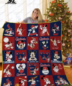 Buy St. Louis Cardinals Mickey Dn Quilt Blanket & Quilt Bedding Set