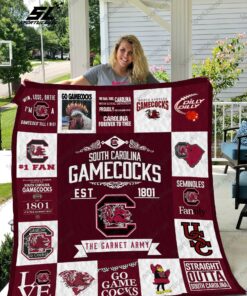 Buy Straight Outta South Carolina Gamecocks Quilt Blanket & Quilt Bedding Set Great Customized Blanket Gifts For Birthday Christmas Thanksgiving