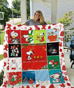 Buy Snoopy Christmas Quilt Blanket & Quilt Bedding Set - Meteew