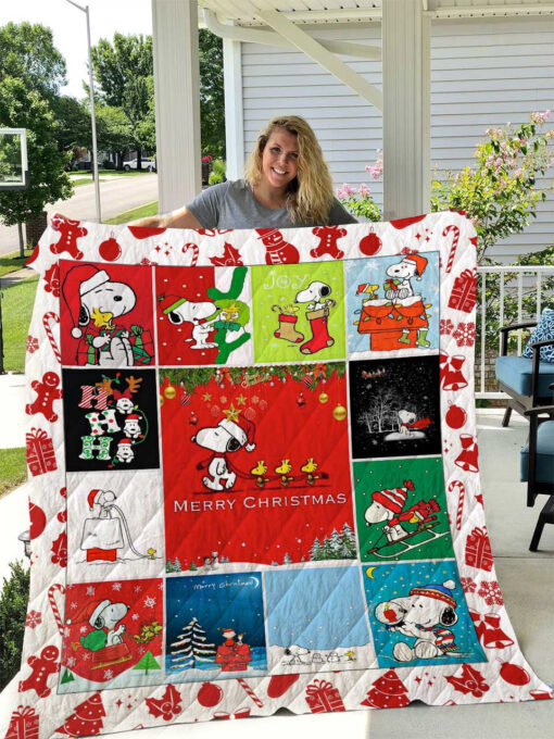 Buy Snoopy Christmas Quilt Blanket & Quilt Bedding Set - Meteew