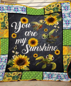 Buy Sunflower Turtle You Are My Sunshine Quilt Blanket & Quilt Bedding Set Great Customized Gifts For Birthday Christmas Thanksgiving Perfect Gifts For Sunflower Lover