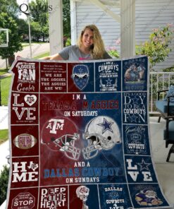 Buy Texas A&Amp;Amp;M Aggies &Amp;Amp; Dallas Cowboy Quilt Blanket & Quilt Bedding Set