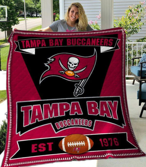 Buy Tampa Bay Buccaneers Quilt Blanket & Quilt Bedding Set 04