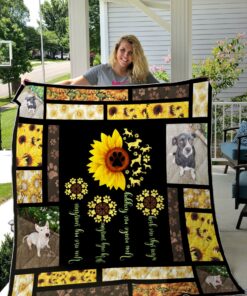 Buy Sunflower And Dogs Quilt Blanket & Quilt Bedding Set Great Customized Gifts For Birthday Christmas Thanksgiving Perfect Gifts For Sunflower Lover