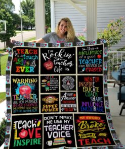 Buy Teaching Is My Super Power And Inspiration Quilt Blanket & Quilt Bedding Set Great Customized Blanket Gifts For Birthday Christmas Thanksgiving Perfect Gifts For Teachers