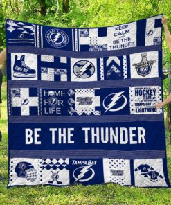 Buy Tampa Bay Lightning Quilt Blanket & Quilt Bedding Set 05