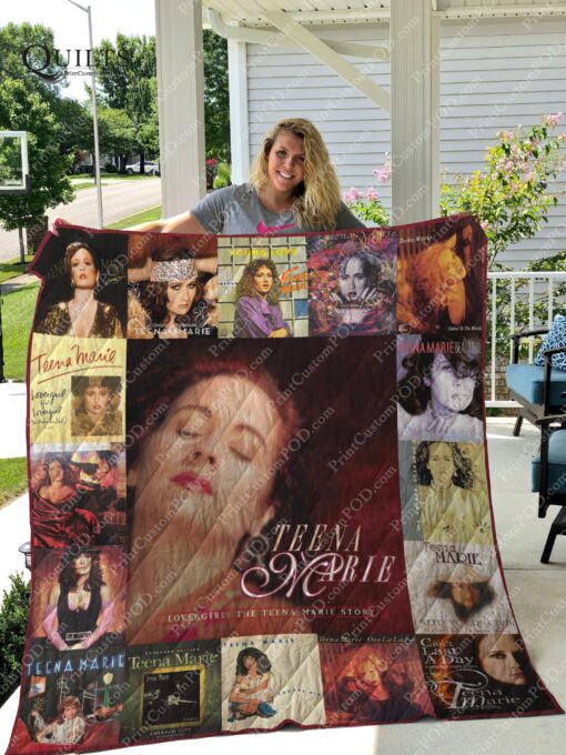 Buy Teena Marie Quilt Blanket & Quilt Bedding Set For Fans Ver 17