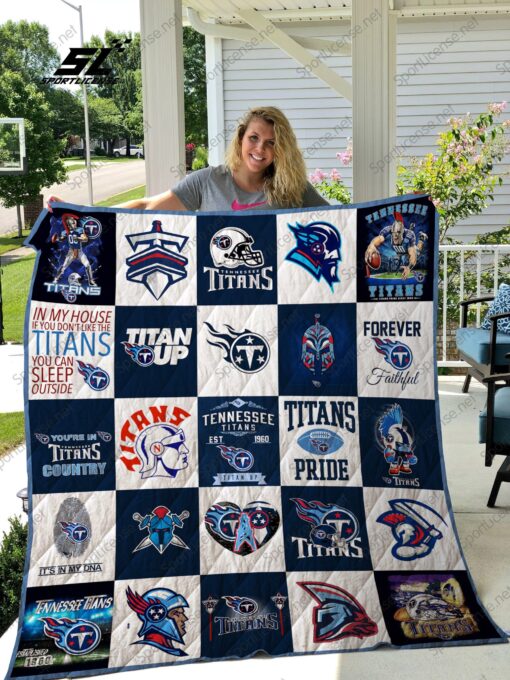 Buy Tennessee Titans Quilt Blanket & Quilt Bedding Set 02