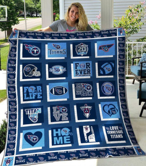 Buy Tennessee Titans Quilt Blanket & Quilt Bedding Set 03