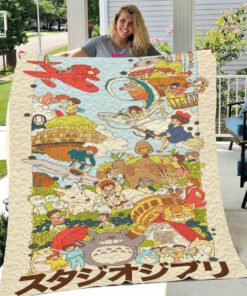 Buy Studio Ghibli Quilt Blanket & Quilt Bedding Set All Season Plus Size Quilt Blanket & Quilt Bedding Set