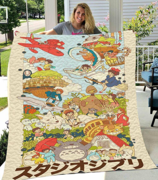 Buy Studio Ghibli Quilt Blanket & Quilt Bedding Set All Season Plus Size Quilt Blanket & Quilt Bedding Set