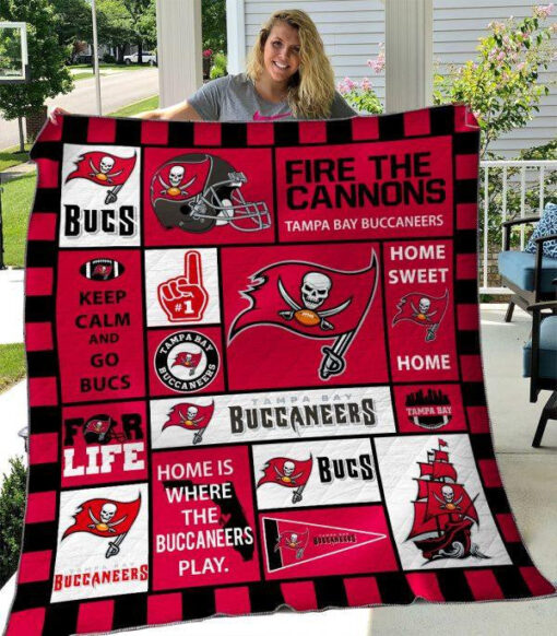 Buy Tampa Bay Buccaneers Quilt Blanket & Quilt Bedding Set 02