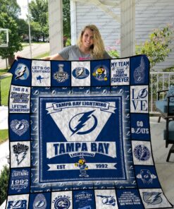 Buy Tampa Bay Lightning Ver23 Quilt Blanket & Quilt Bedding Set