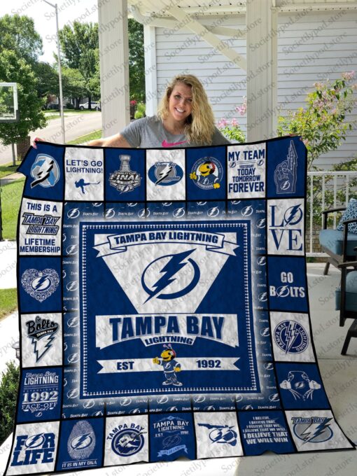 Buy Tampa Bay Lightning Ver23 Quilt Blanket & Quilt Bedding Set