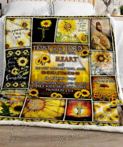 Buy Sunflower Jesus Christ Let Your Faith Be Bigger Than Your Fear Quilt Blanket & Quilt Bedding Set Great Customized Gifts For Birthday Christmas Thanksgiving Perfect Gifts For Jesus Christ Lover