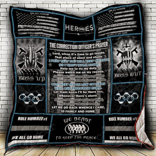 Buy The Correction OfficerS Prayer Quilt Blanket & Quilt Bedding Set