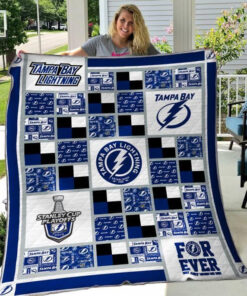 Buy Tampa Bay Lightning Quilt Blanket & Quilt Bedding Set 02