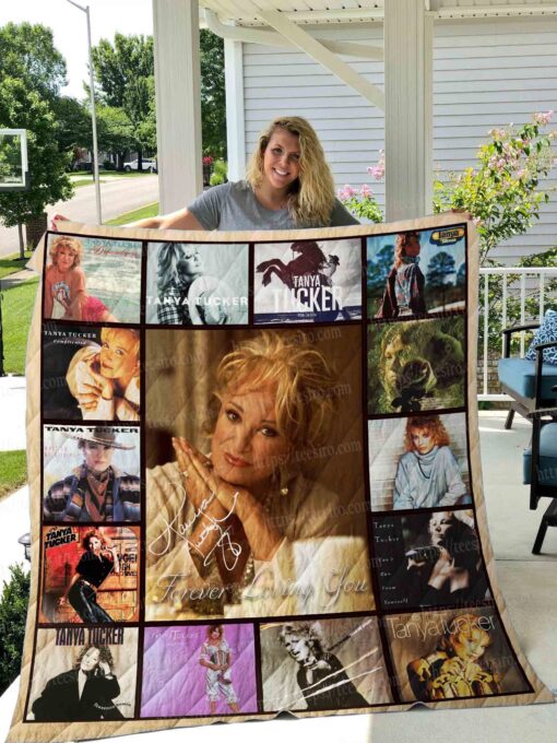 Buy Tanya Tucker Quilt Blanket & Quilt Bedding Set 01