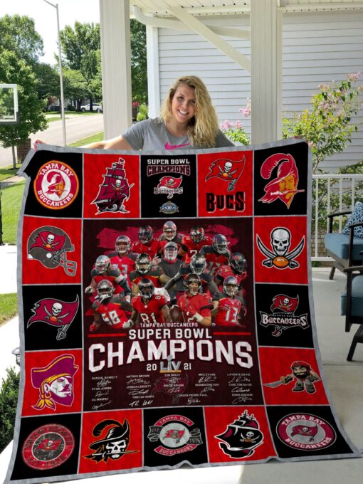 Buy Tampa Bay Buccaneers Ver 1 Quilt Blanket & Quilt Bedding Set