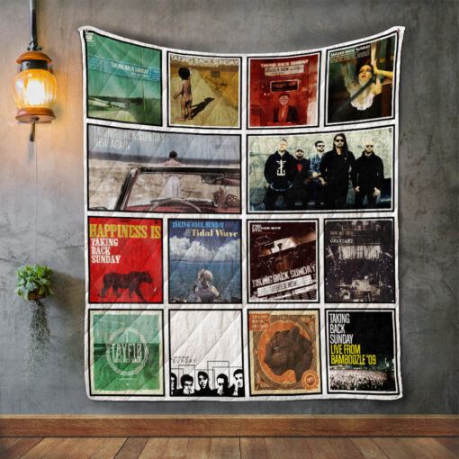 Buy Taking Back Sunday Album Covers Quilt Blanket & Quilt Bedding Set