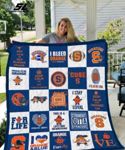 Buy Syracuse Orange Quilt Blanket & Quilt Bedding Set 02