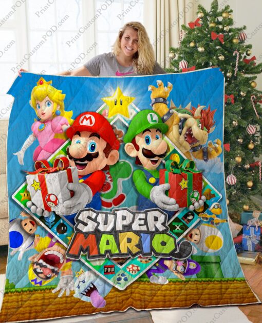 Buy Super Mario  Quilt Blanket & Quilt Bedding Set