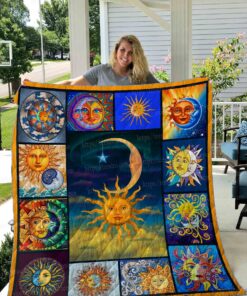 Buy Sun And Moon Pattern Quilt Blanket & Quilt Bedding Set Great Customized Gifts For Birthday Christmas Thanksgiving Perfect Gifts For Sun And Moon Lover