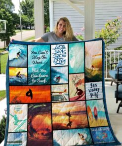 Buy Surfing Theme You Can Leave To Surf Quilt Blanket & Quilt Bedding Set Great Customized Blanket Gifts For Birthday Christmas Thanksgiving