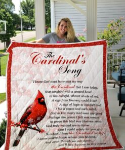 Buy The Cardinal'S Song Quilt Blanket & Quilt Bedding Set Great Customized Blanket Gifts For Birthday Christmas Thanksgiving