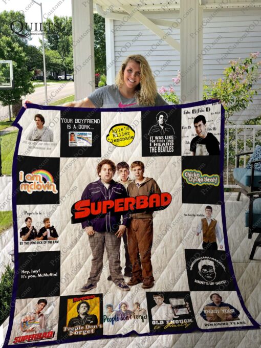 Buy Superbad T-Shirt Quilt Blanket & Quilt Bedding Set