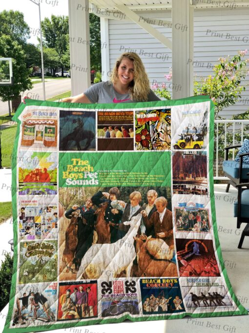 Buy The Beach Boys Albums Cover Poster Quilt Blanket & Quilt Bedding Set