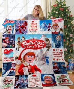 Buy Ta -Santa Claus Is Comin’ To Town Quilt Blanket & Quilt Bedding Set