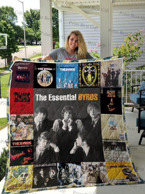 Buy The Byrds Albums Cover Poster Quilt Blanket & Quilt Bedding Set