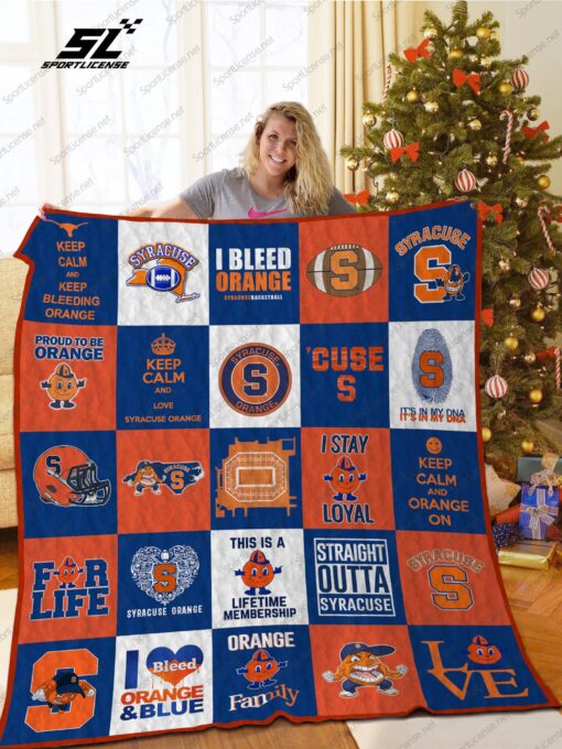 Buy Syracuse Orange Quilt Blanket & Quilt Bedding Set Ver 03