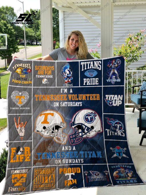 Buy Tennessee Volunteers Tennessee Titan Quilt Blanket & Quilt Bedding Set