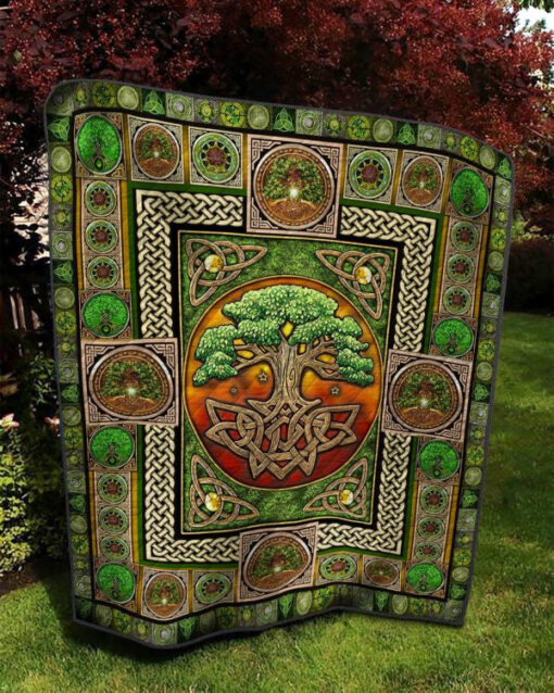 Buy The Celtic Knot Tree Of Life Quilt Blanket & Quilt Bedding Set Great Customized Gifts For Birthday Christmas Thanksgiving Perfect Gifts For Tree Of Life Lover