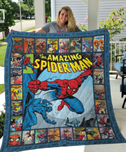 Buy The Amazing Spiderman Comic Quilt Blanket & Quilt Bedding Set Gift Ideas For Fans Loves Spiderman