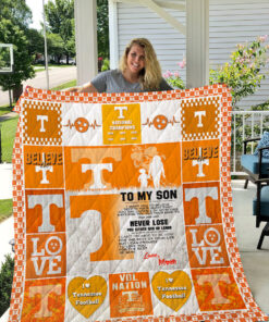 Buy Tennessee Volunteers  To My Son  Love Mom Quilt Blanket & Quilt Bedding Set