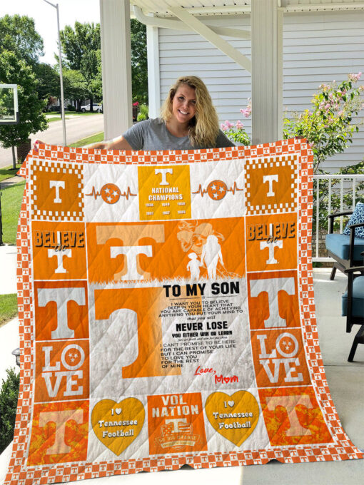 Buy Tennessee Volunteers  To My Son  Love Mom Quilt Blanket & Quilt Bedding Set