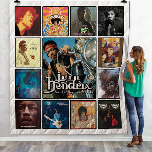 Buy The Best Jimi Hendrix Albums All Of Time Quilt Blanket & Quilt Bedding Set