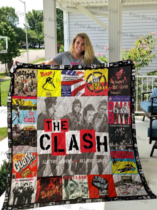 Buy The Clash Albums Cover Poster Quilt Blanket & Quilt Bedding Set