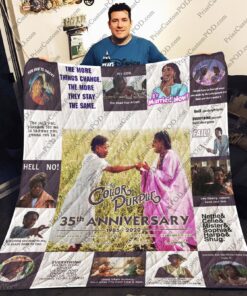 Buy The Color Purple 35Th Anniversary Quilt Blanket & Quilt Bedding Set Great Customized Blanket Gifts For Birthday Christmas Thanksgiving