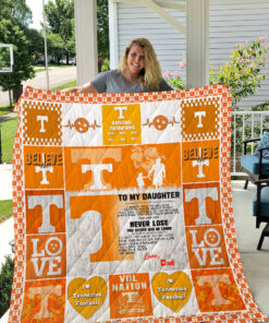 Buy Tennessee Volunteers  To My Daughter  Love Dad Quilt Blanket & Quilt Bedding Set