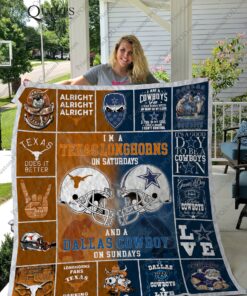 Buy Texas Longhorns &Amp;Amp; Dallas Cowboy Quilt Blanket & Quilt Bedding Set