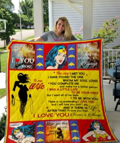 Buy The Day I Met You Wonder Woman Quilt Blanket & Quilt Bedding Set All Season Plus Size Quilt Blanket & Quilt Bedding Set