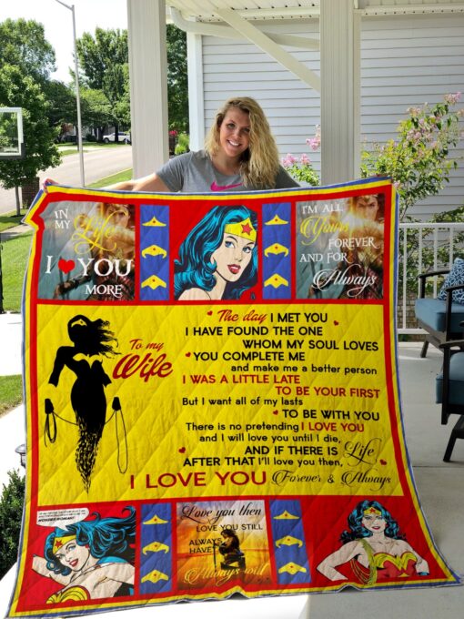 Buy The Day I Met You Wonder Woman Quilt Blanket & Quilt Bedding Set All Season Plus Size Quilt Blanket & Quilt Bedding Set