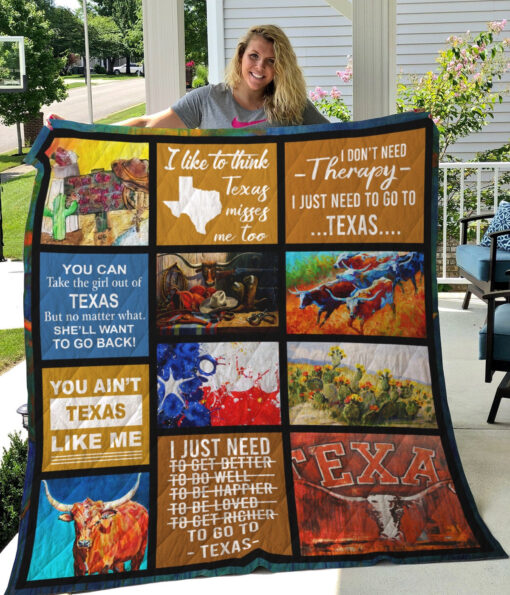 Buy Texas I Don'T Need Therapy Quilt Blanket & Quilt Bedding Set Great Customized Gifts For Birthday Christmas Thanksgiving Perfect Gifts For Texas Lover