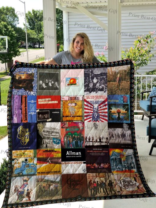 Buy The Allman Brothers Band Albums Cover Poster Quilt Blanket & Quilt Bedding Set Great Customized Blanket Gifts For Birthday Christmas Thanksgiving