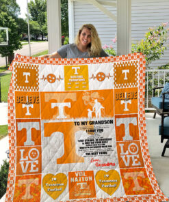 Buy Tennessee Volunteers  To My Grandson  Love Grandmom Quilt Blanket & Quilt Bedding Set